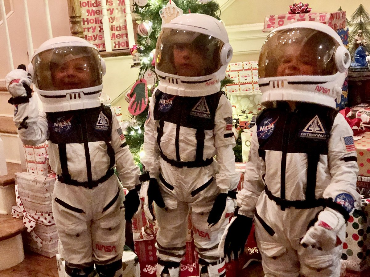 Our future Astronauts! They can be whatever they want at Gem and Pop’s house. LOL. #TheRightStuff