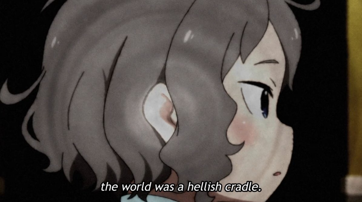 The audio direction in this scene was stellar, drowning out the concern of his parents—but what I love most is the concept of Otto's character.Specifically, him being disabled-coded, with late-blooming communication skills resulting in his inability to form human relationships.