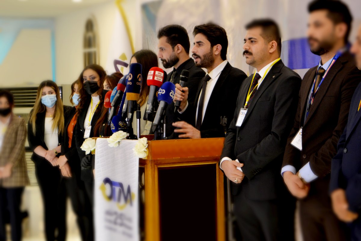 otm25_iq's tweet photo. The October 25 Movement, under the supervision of the Supreme Authority, held its founding general conference, during which the members of the movement’s general secretariat were elected, and Talal Hariri was elected as its secretary.
#october25movement
#Economic_First
#OTM https://t.co/CG9t1u62YQ
