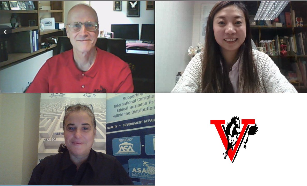 aviationsupp's tweet photo. Pleased to announce that V-Mark Aviation Co. Ltd. is ASA-100 Accredited. Christina Chong is pictured with Roy Resto & Michele Dickstein. #asa100 #commitment2quality #HKaviation #aircraftgalley #aircraftinteriors #aviationflooring #ipeco #aviationleadership https://t.co/xTmzcFjQRK