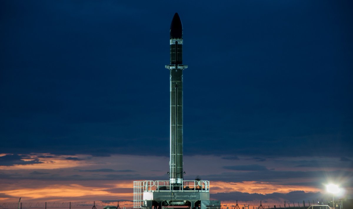 RocketLab's tweet photo. Electron loves a sunset. This weekend's mission is scheduled to lift-off as the sun sets over LC-1 once again. As we count down to launch, check out the stunning views from our recent missions. https://t.co/cjo8XxgWGo https://t.co/Q2Hq2GiJdX
