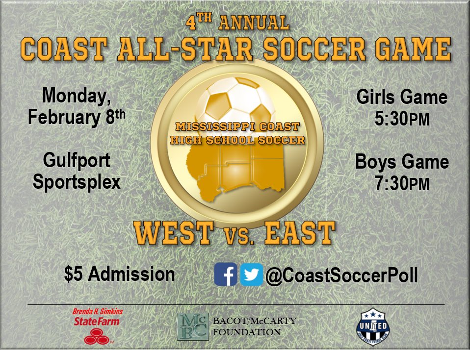 Selections for the 2021 girls and boys Coast All-Star Soccer Games will be published tomorrow (1/14) at 10:00am.