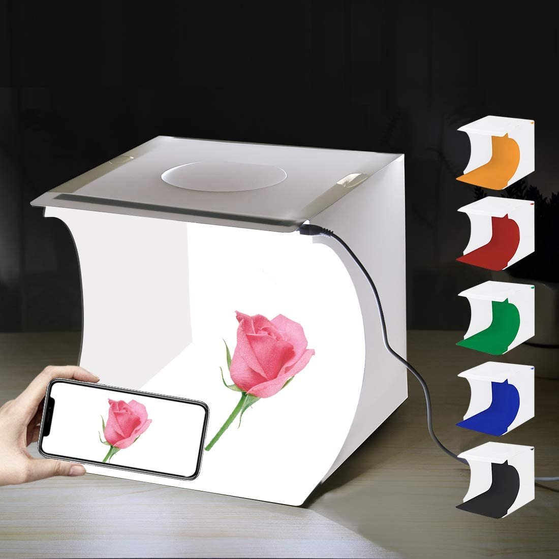 The best advice? Buy a lightbox.They're cheap and fit most flipping items Giving you the best backgrounds and lighting!Use your phone to take the photo's and you're off Providing professional photo's with prices to match 