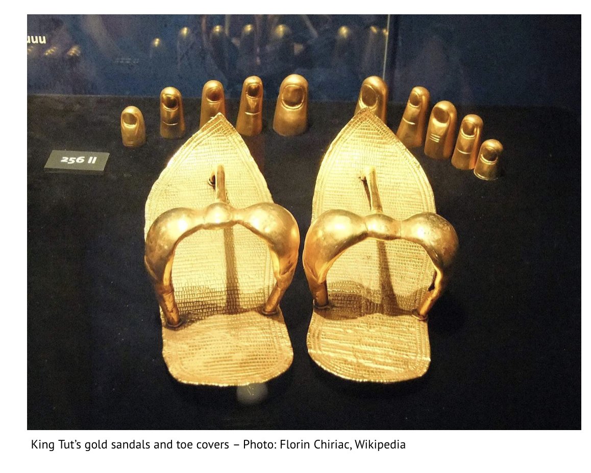 that went through to outside of sole, to help ground to earth energy through your feet. Toe/anklet rings ancient people wore were made from copper/silver/gold (conductor)Indian culture gold was used above the waist silver below waist. These people had