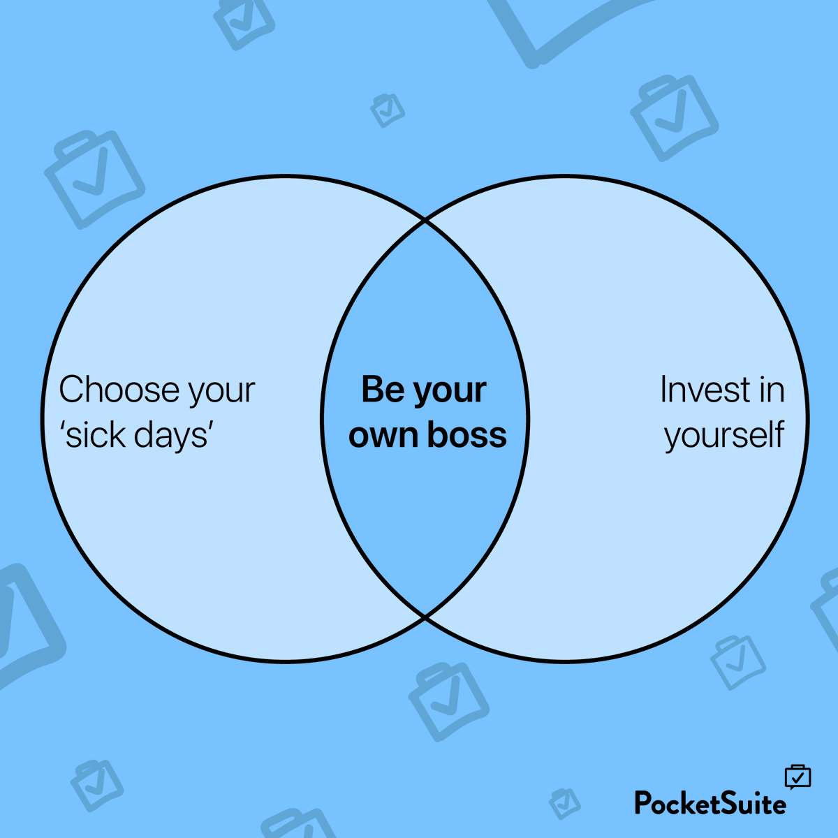PocketSuite's tweet photo. Tell us, what is THE BEST thing about being your own boss?👇 https://t.co/VHN60KFFpM