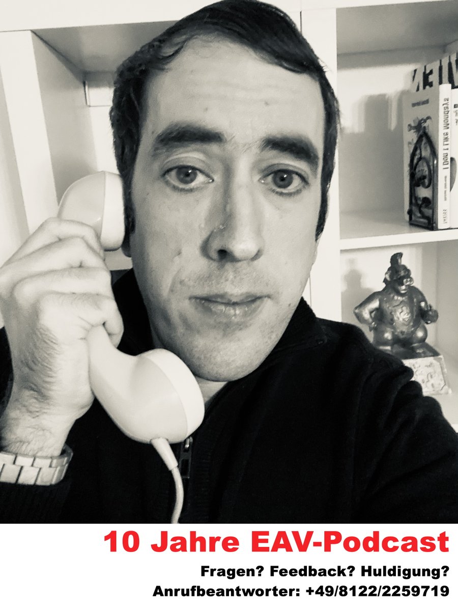 Der EAV-Podcast feiert im April seinen 10. Geburtstag. Dazu machen wir eine kleine Jubiläumsfolge. Wollt Ihr uns was dazu sagen? Habt Ihr Fragen an uns? Dann her damit! Entweder per PN, Mail oder per Anruf an unseren Anrufbeantworter. Ganz old school.