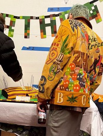 hand painted Bode Senior Cord Jacket 