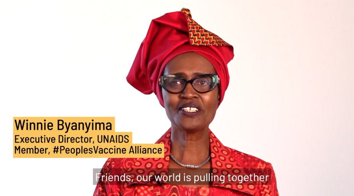 A9. The #PeoplesVaccine campaign gives me hope. People around the world are coming together to ask their governments to act responsibly and in all of our interests by making vaccine technology open to all.
#AskReuters @Winnie_Byanyima
https://t.co/n8jcu55UoA https://t.co/GcBXEclpvt https://t.co/YvLZ4t3cFx