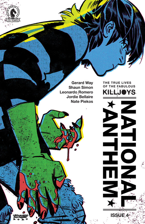 DarkHorseComics's tweet photo. Listen up, all you crash queens and motor babies! New #Killjoys comic: https://t.co/6r7MXKjYcZ

The True Lives of the Fabulous Killjoys: National Anthem issue #4 by @gerardway @ShaunSimon @Leo__Romero Jordie Bellaire @blambot; covers by Romero, @beckycloonan &amp; Steve Seeley. https://t.co/BUGkwaqQCz