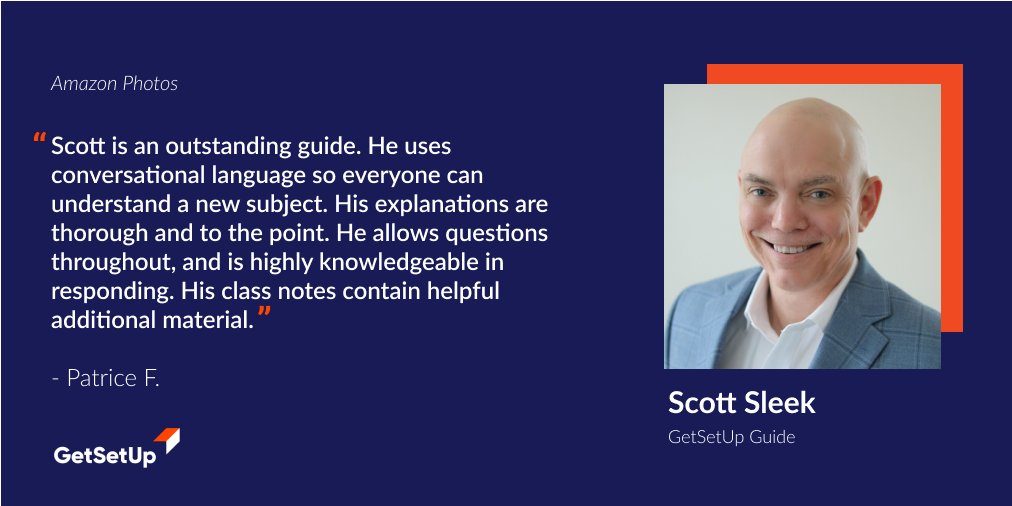 GetSetUp's Guide Scott is helping others learn how to use Amazon Photos.  We love seeing our learners enjoy our classes! Way to go Scott! <a href="/NCOAging/">National Council on Aging</a> 

#GetSetUp #Amazon #tech #aging #seniors #boomers #AmazonPhotos #elearning #onlinelearning #virtualcommunity  #lifelonglearner