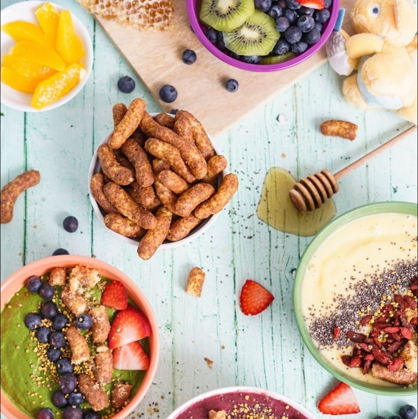 Add a crunch and a peanut butter-y punch to your #smoothiebowl game. #PassThePuffs