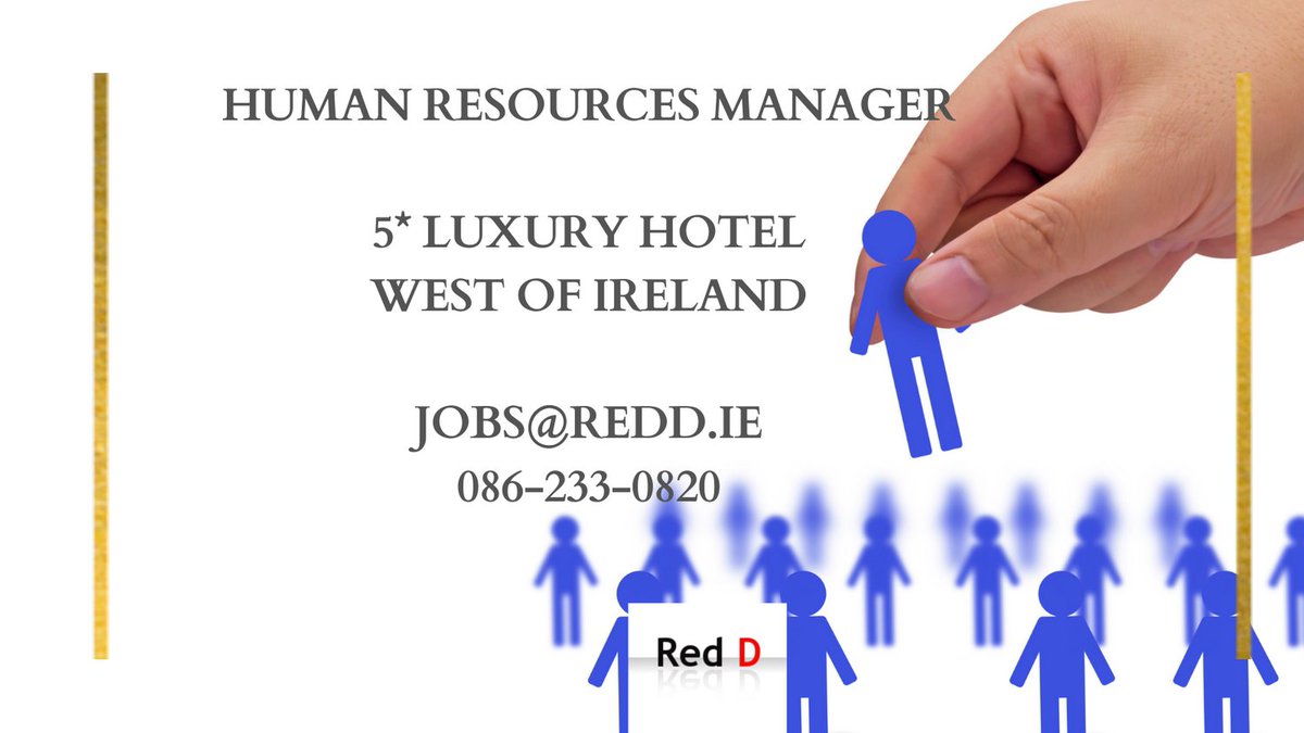 RedDRecruitment's tweet photo. HR Manager for HR Luxury Hotel in the West of Ireland. Exceptional role with an exceptional property.
Excellent salary.
#reddjobs #reddd #humanresourcesmanager #headofhr #hrmanager #recruiting #luxuryhotel #wildatlanticway #westofireland #fivestarhotel #fivestar https://t.co/BTt2RxiPel