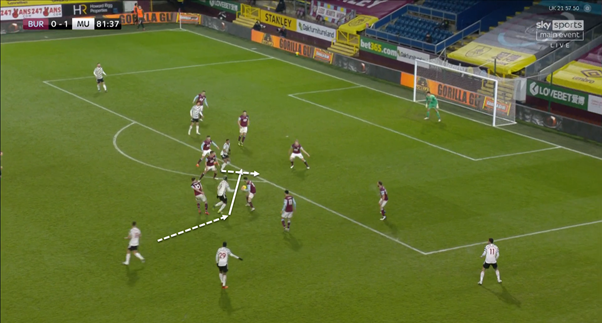 In the examples shown, Pogba’s carries and passing were vital in moving into the final third and creating. Mixed with his solid defensive performance and it was one of the most consistent performances we’ve seen from the Frenchman in a while from the first minute to the last.