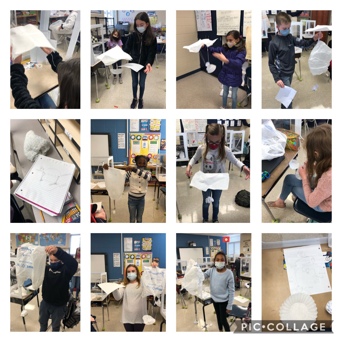 Making parachutes and learning about forces <a href="/HSVk12/">Huntsville City Schools</a> <a href="/FarleyHSV/">Farley Elementary</a> <a href="/aka88principal/">Dawn Ashley</a>