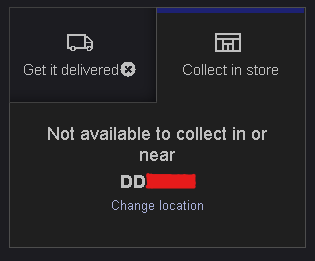 Just to clarify, because I genuinely want to know. . . 

Is this the kind way, of saying, kick rocks peasant get a better postcode before ever trying to buy from us again.
@curryspcworld