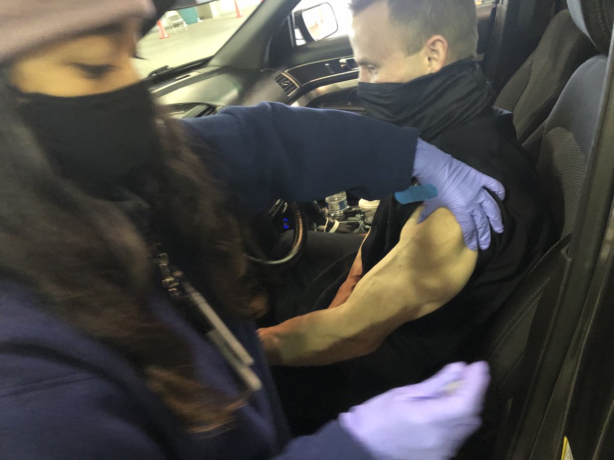 SacFirePIO's tweet photo. It's week two of Phase 1A of California's distribution plan of #COVID19Vaccines "Personally, and professionally, the vaccine will start leading us back to normalcy and represents a victory for evidence - based science, teamwork and progress," @ChiefLoesch https://t.co/Yi8VlVV3fr
