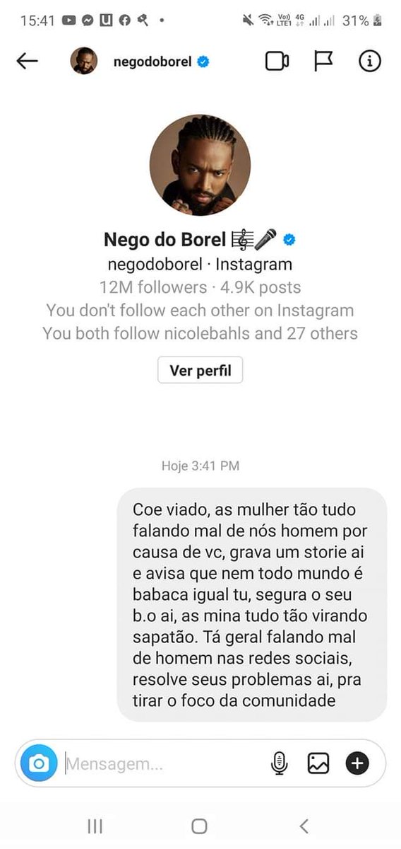 LIEDSON987's tweet photo. Mandei logo o pprt pra ele 🤬 https://t.co/v3LiQaKHMJ