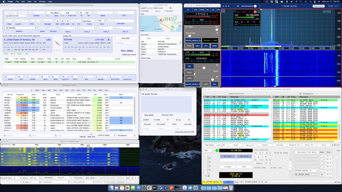 aa5sh's tweet photo. Really liking the MacOS version of SmartSDR.  @FlexRadioSystem https://t.co/oStUNKnGga