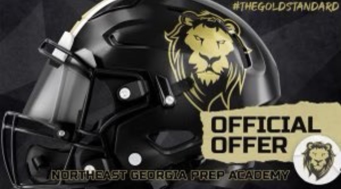 Bulger_21's tweet photo. Blessed to receive my fourth Official Offer from Northeast Georgia Prep Academy 🙏🏾🖤 #AGTG @CoachChMac @NGPAGoldenLions https://t.co/0fStTbXz6w