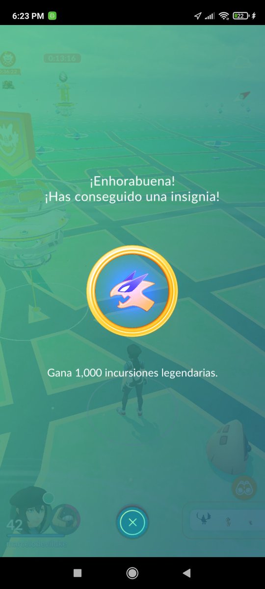 MarceloSatalain's tweet photo. Por fin después de tanto tiempo pude llegar a 1000 incursiones 
#pokemongo
#PokemonGoRaids https://t.co/G2SewHy77Y