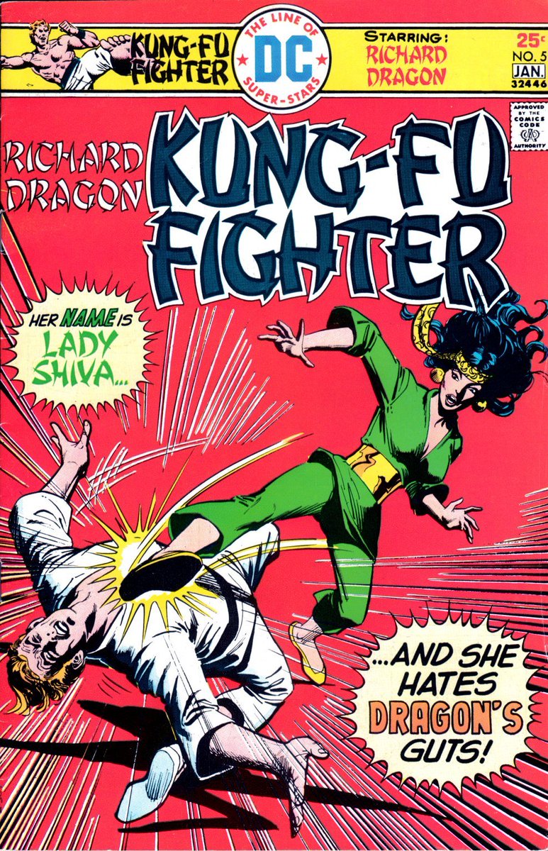 Issue #1 introduces Richard Dragon, Ben Turner and the O-Sensei. And issue #5 has the senses-shattering debut of Lady Shiva, who just like in the movie, promptly proceeds to steal the entire friggin' show every time she shows up.And she shows up a LOT.