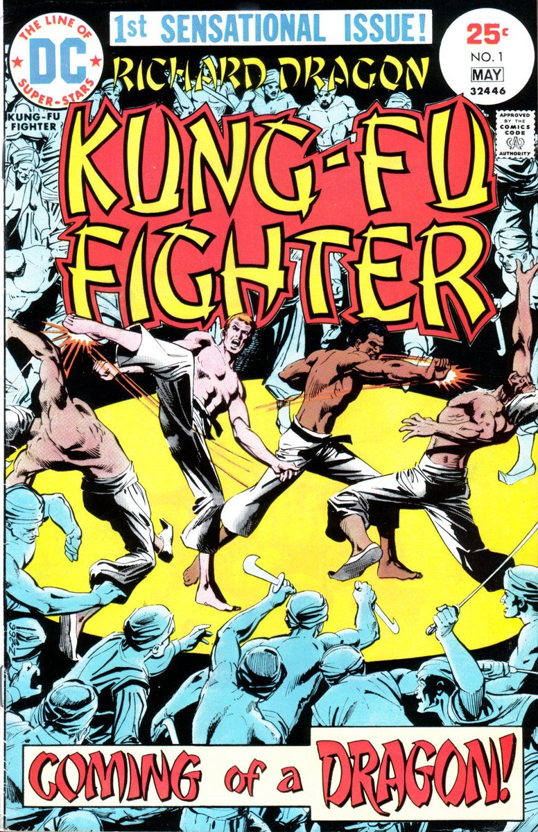 Your first stop should be pretty obvious: RICHARD DRAGON: KUNG-FU FIGHTER issues #1-18, published from 1975 to 1977. Written by Denny O'Neil and drawn by Ric Estrada (after a couple of early issues by other artists), this is where it all began.