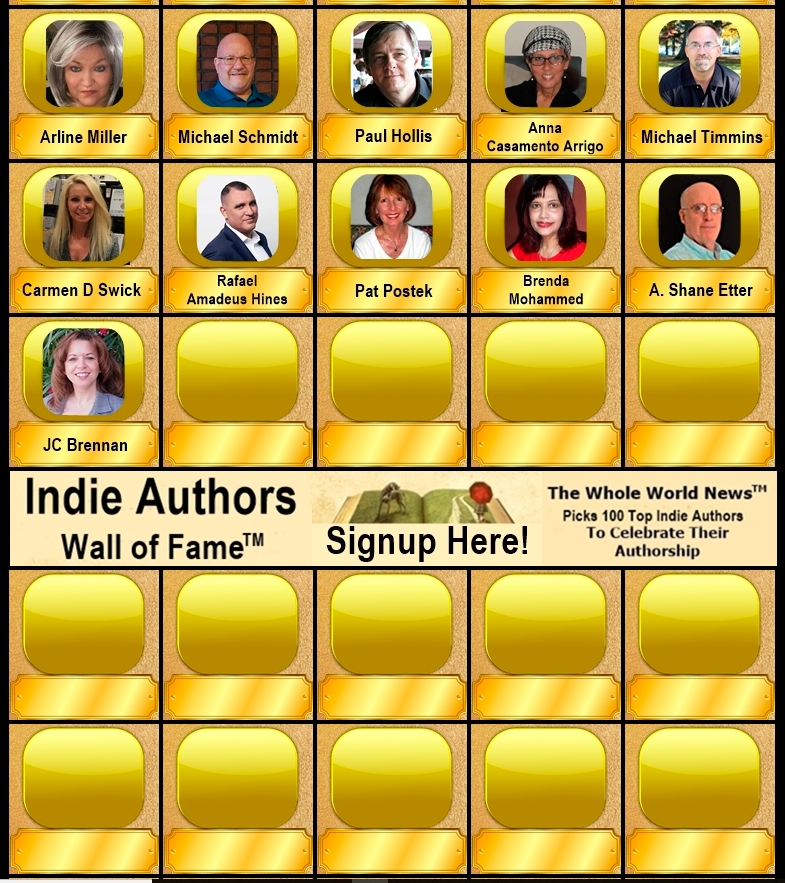 ePrintedBooks's tweet photo. What a wonderful Wednesday for celebrating. 
Everyone welcome our 71st Induction 
(JC Brennan) on the 
"Indie Authors Wall of Fame"... 
"As Seen on #NBC, #CBS, #ABC, and #FOX"
https://t.co/CnZAqLz5e6 
https://t.co/hFxKFqu6kp @JanetCBrennan 
#FamousAuthors #PopularAuthors https://t.co/eYJECmTpoL