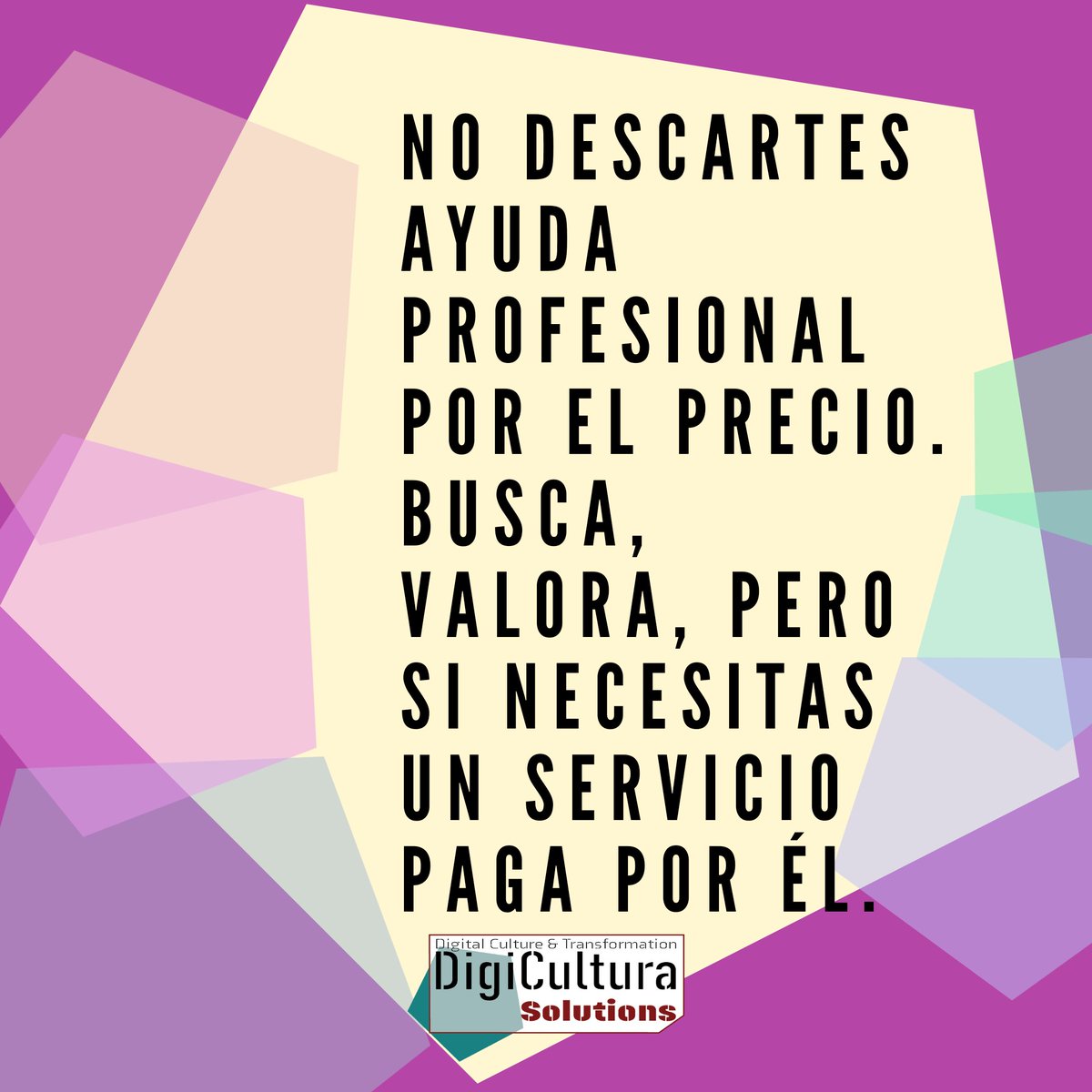 DigiculturaSol's tweet photo. Escatimar en según qué gastos puede ser un detrimento. Queremos ayudar a que puedas digitalizar sin una gran descapitalización inicial. 
Te facilitamos el pago de nuestros #serbiciosdigitales en cómodos plazos. https://t.co/JWmSSn9YAs
