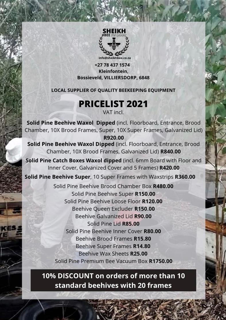 sheikh_bee's tweet image. 2021 Pricelist #beekeeping #beeequipment #beehives #bees #farming #agriculture
