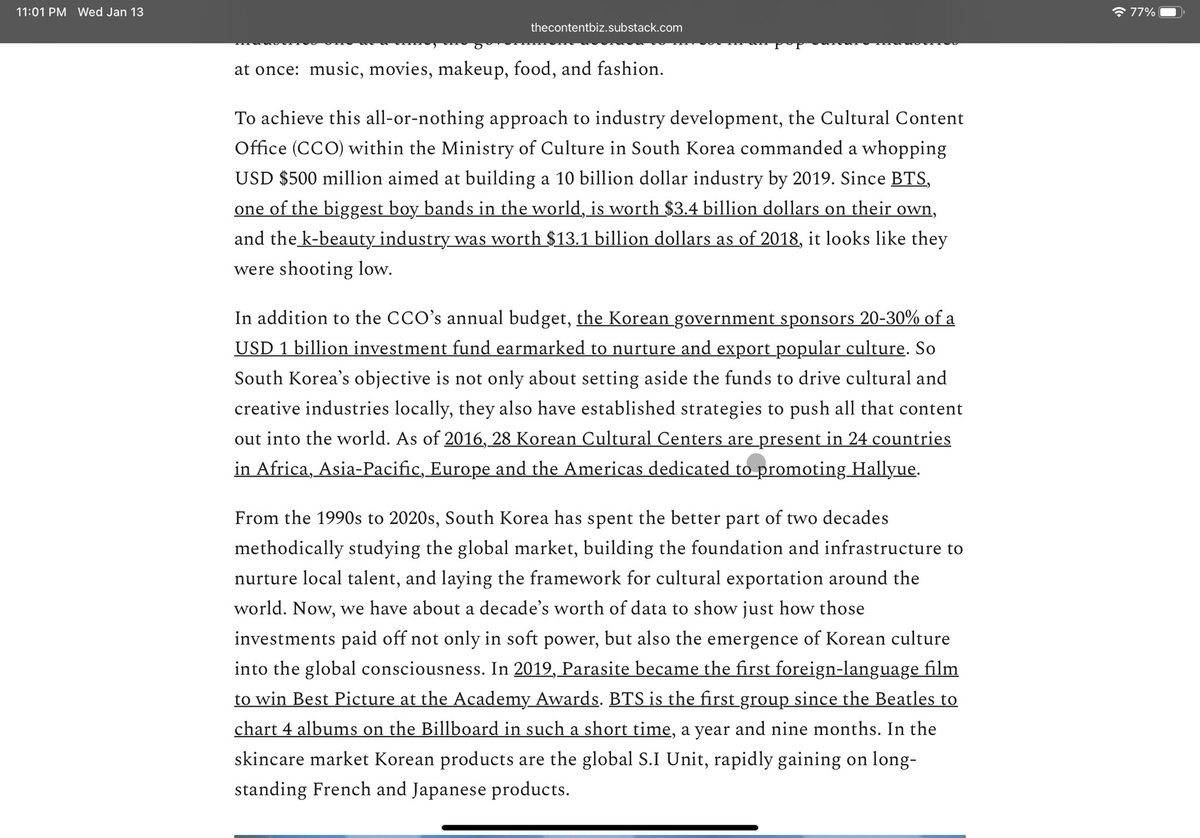 In a smart country ruled by better leaders, we would leverage Afrobeats into mobilizing the creative and cultural industries for soft power and economic growth. South Korea invested $500m in their creative industry aimed at building a 10 billion dollar industry by 2019.