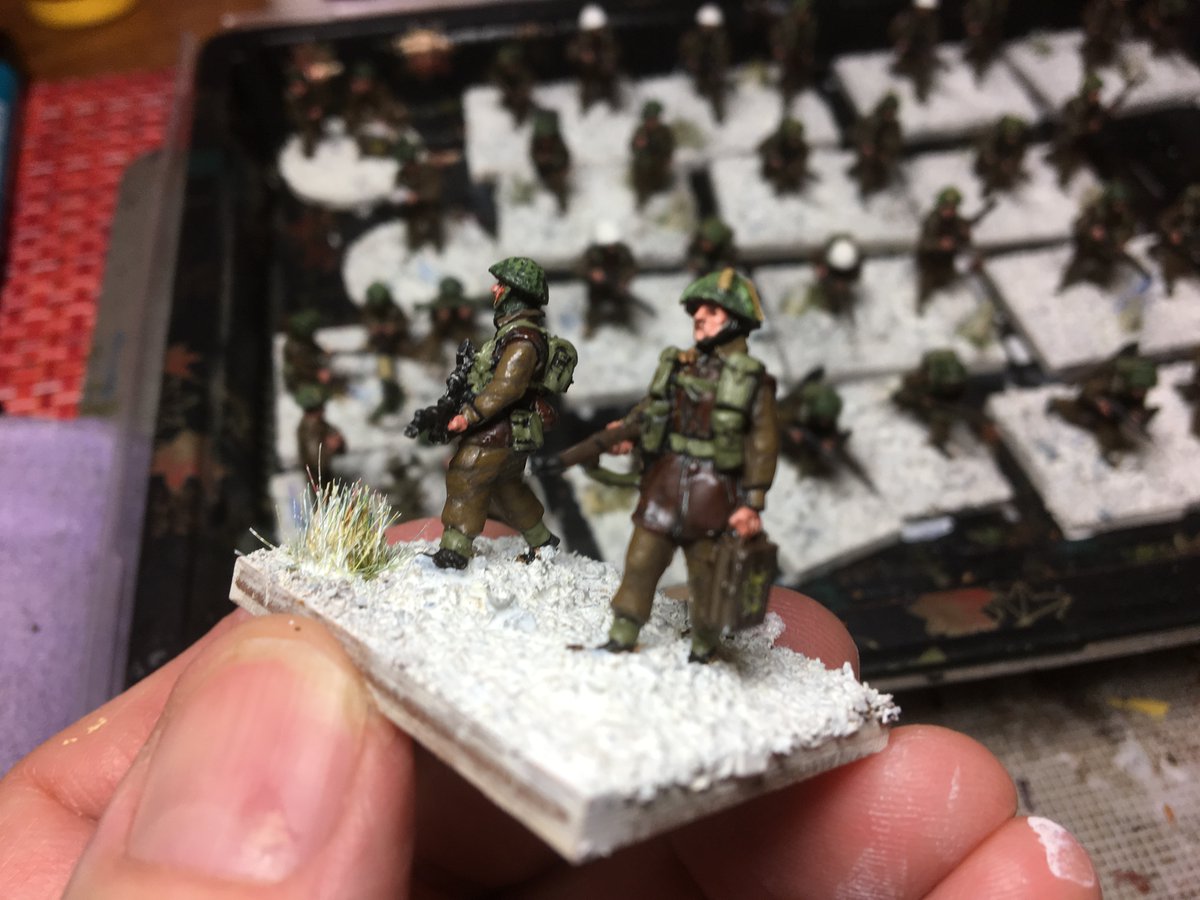 I bought some AB Miniatures British Infantry in leather jerkin, and painted them up. A full Rapid Fire battalion.
