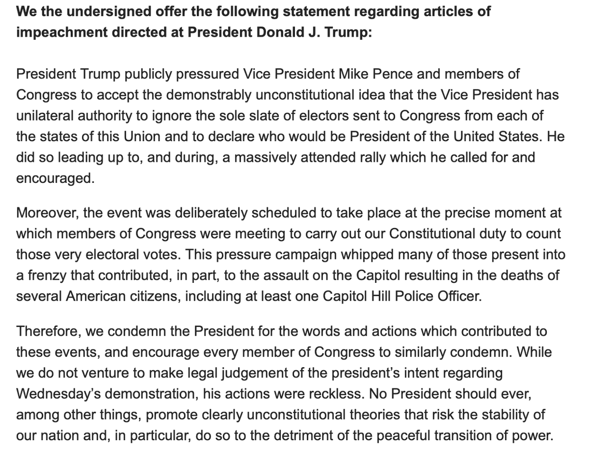 Here is the joint statement of Texans Dan Crenshaw & Chip Roy and others on impeachment: