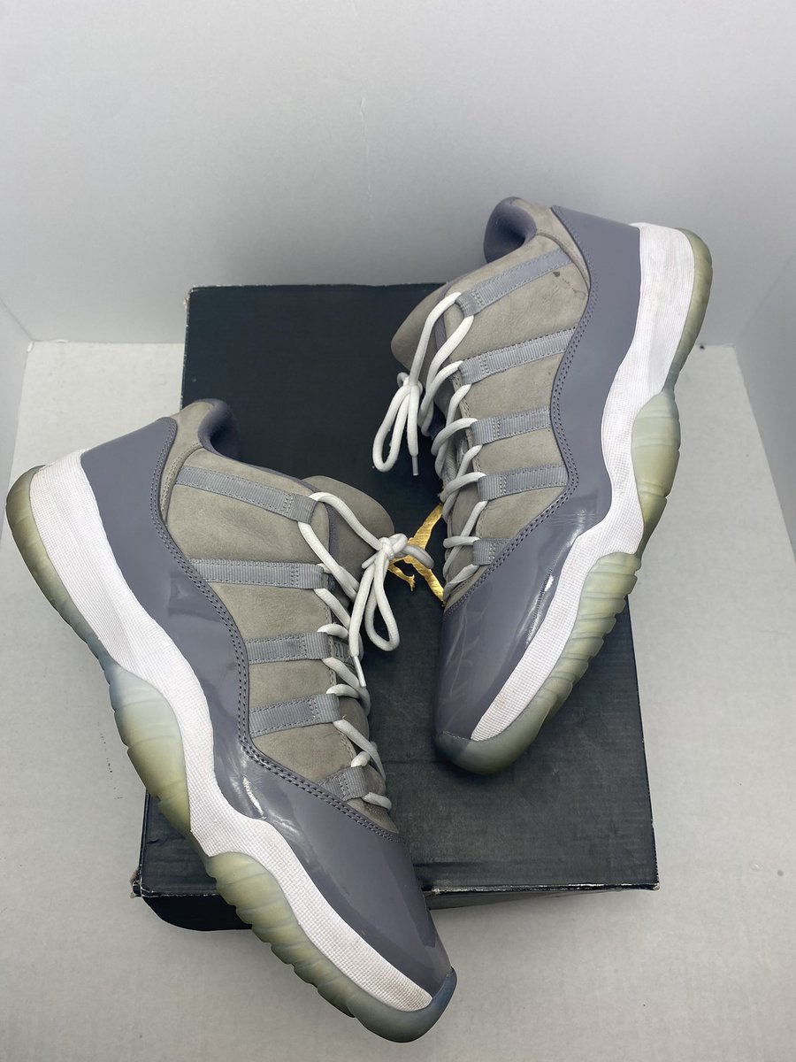 H_preme's tweet image. Jordans For Sale!

Cool Grey Jordan 11 Lows
Size 12, 8/10, Og All
$155 Shipped 

University Gold Jordan 12s
Size 10.5, 9/10, Og All
$195 Shipped 

Master Jordan 12s
Size 10.5, 9/10, No Box
$135 Shipped 

White Cement Jordan 5s 
Size 9.5, 9/10, No Box
$75 Shipped