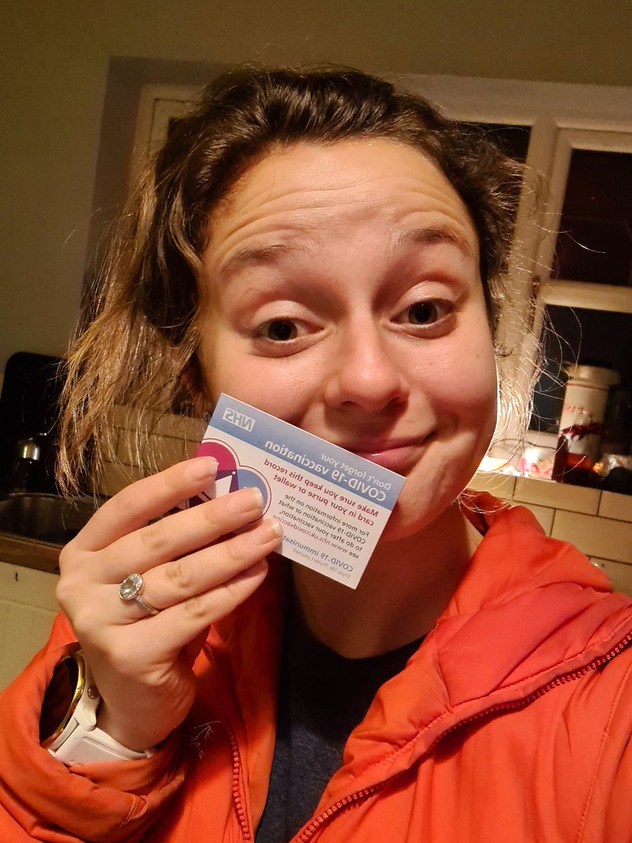 KatieASimm's tweet photo. Getting the job done! 
One Covid-19 vaccine down💉
There's alot of speculation about the vaccine floating around but I decided to get myself vaccinated for several reasons mainly for my friends, family and patients protection.
@theRCN #nurse #nqn #emergencynurse #covidvaccine https://t.co/ss0Lq0xpBz