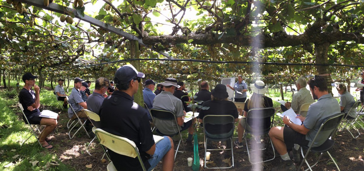 Zespri Irrigation workshop #1 underway today - optimising water use and ensuring a healthy future for our orchards and environment. <a href="/ZespriCorporate/">Zespri International</a> <a href="/nzkgi/">NZ Kiwifruit Growers</a>