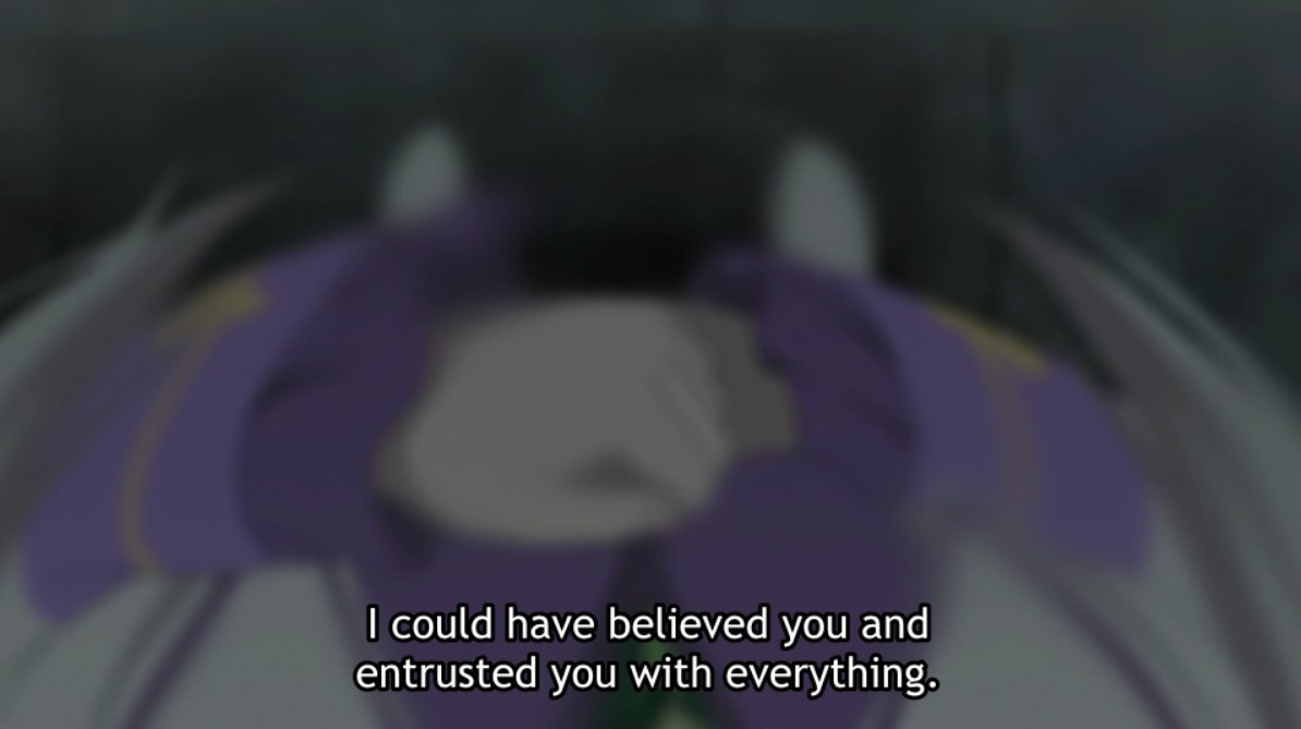 But it is precisely because he doesn't see Emilia as "just some doll" (anymore) that he left her side (among other reasons), not letting her entrust him with everything.