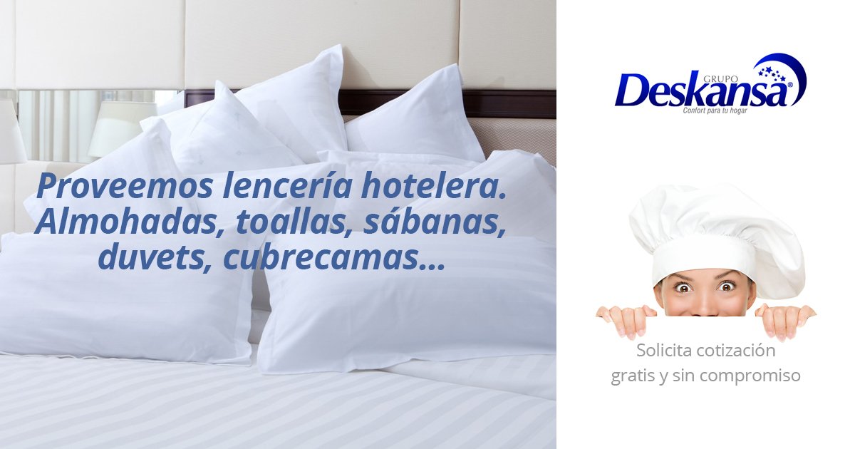 👉 @Grupo Deskansa trabaja de manera personalizada con las necesidades de tu establecimiento.  Cotiza hoy lencería hotelera, almohadas, toallas y más en el 🔵Directorio Hostelería Ecuador🔵

#proveedores #horeca #hotelerosecuador #hospitalidad 

zcu.io/cox