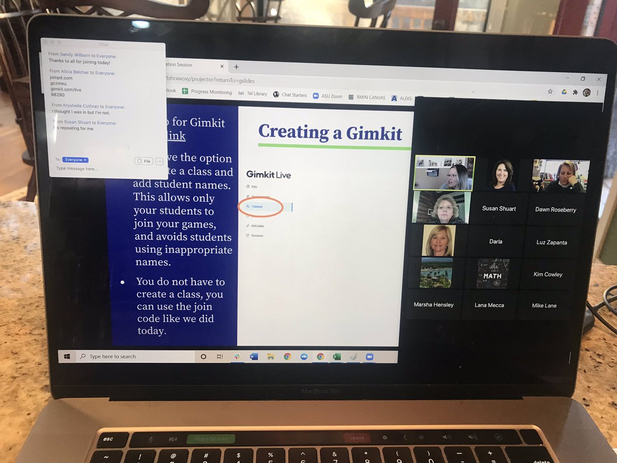 dramygriffin's tweet photo. Participating in @VaEdStrategies #RMIN Virtual PD learning how to use @gimkit from Alicia Belcher. Don’t miss the next session! https://t.co/Cv9K7O4kVw