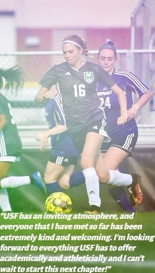 USFSaintsSoccer's tweet photo. Ecstatic to announce the signing of NJCAA standout Allison Schaar who will be transferring from @MvccWSoccer in the Fall. Last season,Allison ranked 13th in the nation in points(61) scoring 22 goals and adding 17 assists in only 18 games. She will make an immediate impact for us! https://t.co/Eu2E3aFvUv