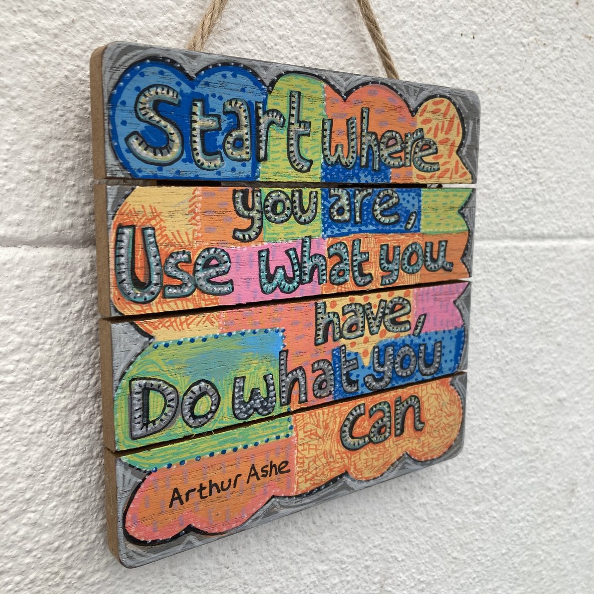 buck_lj's tweet photo. Do What You Can Quote Sign, Arthur Ashe Quote, Positivity Gifts, Colourful Wall Art, Inspirational Decor, Motivational Quotes, Kid’s Room. https://t.co/ahK8nKZ8ew #Slumbermonkey #Etsy #MotivationalSign https://t.co/QWc4Si4rjV
