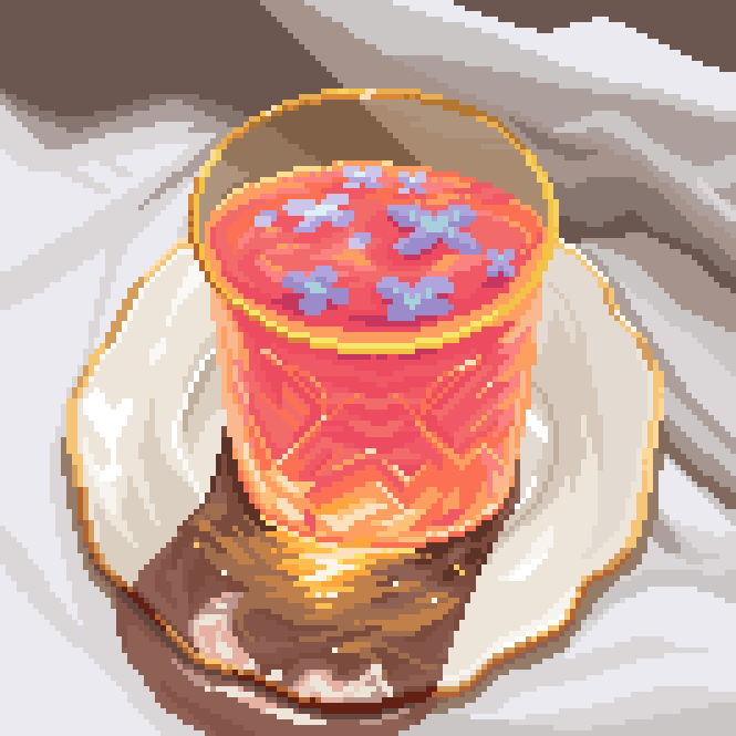 16pxl's tweet photo. collection of pixel art teacups ✨💕 https://t.co/ZZC99sD6PS
