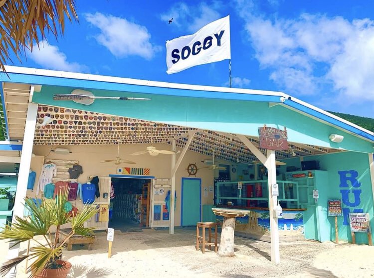 One of the best spots on Jost Van Dyke, for good vibes, good fun, and a Painkiller cocktail! We cant wait to welcome you to our BVI 🍹😍❤️🇻🇬 #BVILove #BVI #BritishVirginIslands #JostVanDyke #Painkiller 
📷 @soggydollarbar