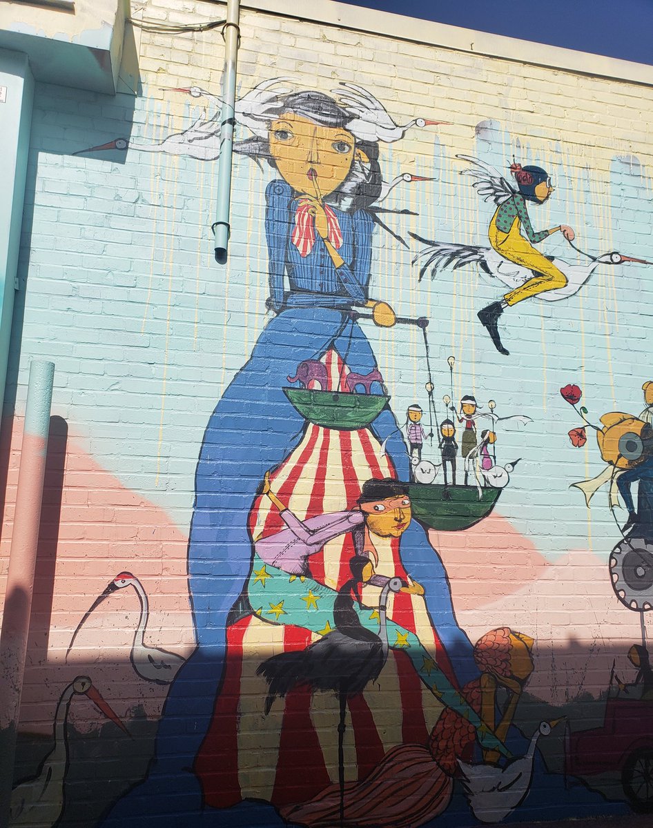 We're missing our art shows these days. Thankfully our city has plenty of murals 🎨 #outdoorart #okc