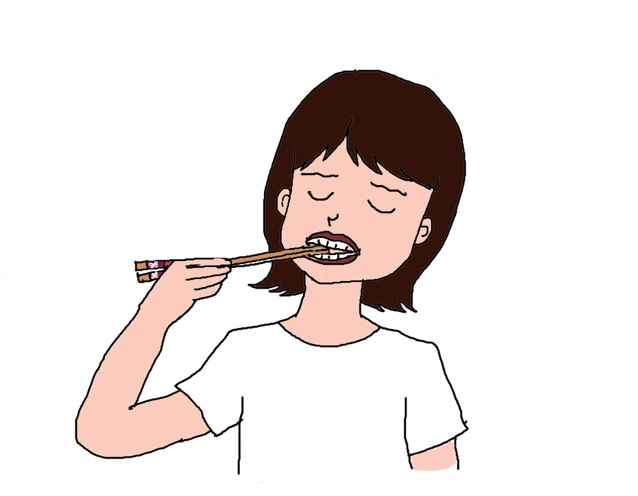 31. Kamibashi 噛み箸 ("biting chopsticks")Never bite on your chopsticks for any reason.