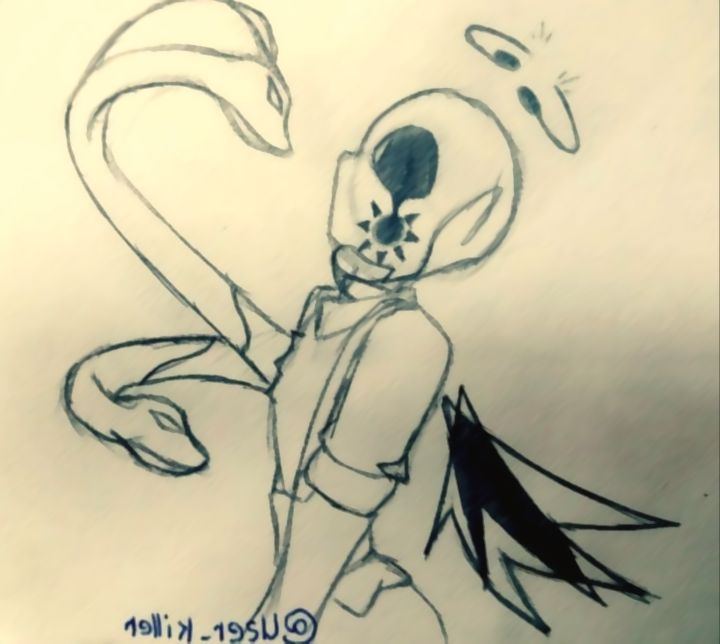 user_killers's tweet photo. If the fight is too long, Nocturnal win, but he lost two snake, Hate and Envy, the same who can break and eat the Sweet's heart (Apple)

#NewCode_multiverse #Sweet_DreamSans #NocturnalTerror_Sans https://t.co/BRtebCnTH2