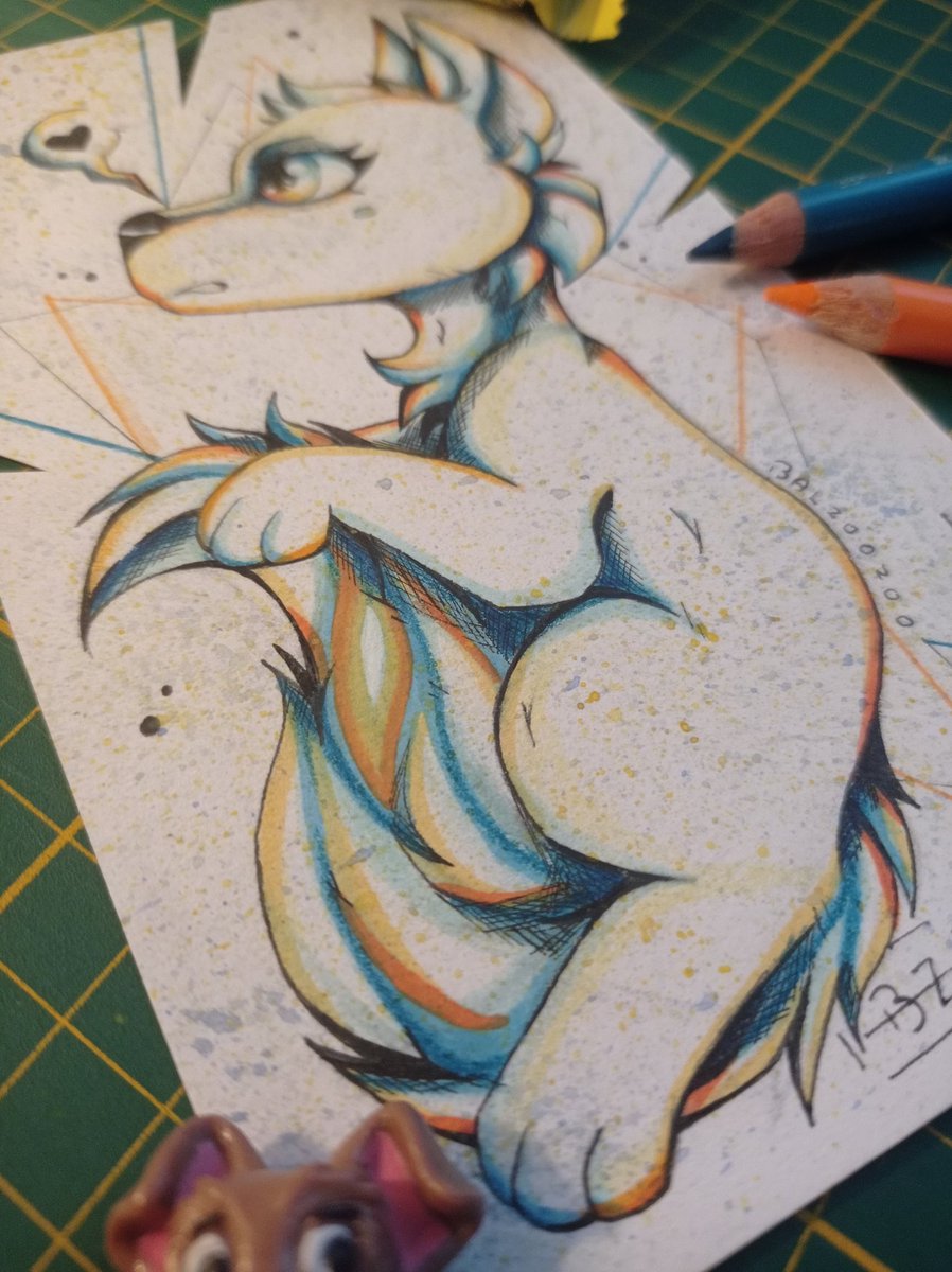 balzoozoo's tweet photo. Fan art pour une amie ♥️
#ArtTrade #Manga #Furry #oc #OriginalCharacters #Drawingfurry #drawings #art #artiste #fabercastell #furryfandom #fanart #myartwork #traditional_art #traditional #furryartist #fursonaart
#furryart #feralart #fursona #furso #comission #gifts https://t.co/3tXRFpN6dq