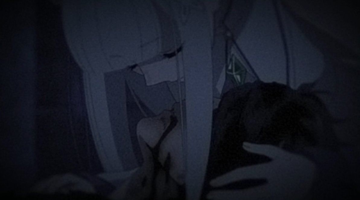 The last scene's uplifting brightness is a clear, deliberate contrast with their grim first kiss in Taste of Death."It was not not like the first time, which carried the cold taste of death. The second kiss... bore the hot taste of life."