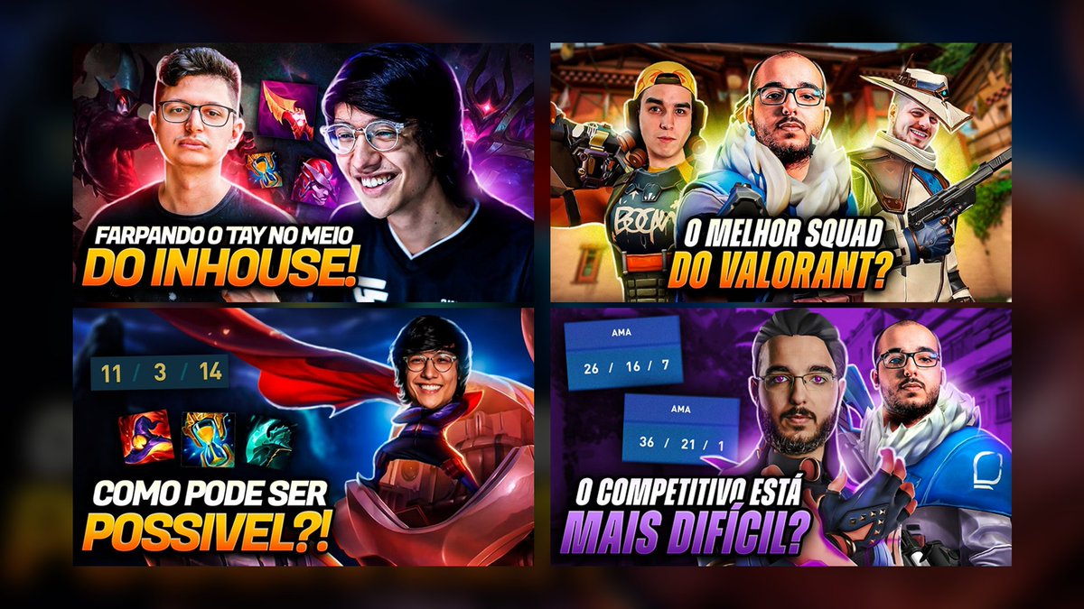 DesignVouqz's tweet photo. Thumbnails recentes de LOL e VALORANT 🔥

Para: @Tinowns @sacylol 

se gostou da um RT ou Fav ❤️ https://t.co/HWBwqR9Zq9