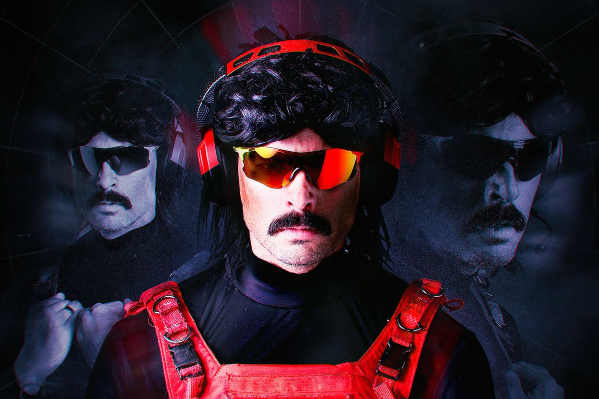 JakeSucky's tweet photo. Dr Disrespect                                Trump 
                                 🤝
                          The two time https://t.co/aXAoCGwD52