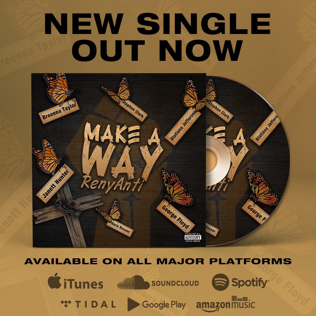 AntiReny's tweet photo. Stream Make A Way-RenyAnti‼️🚨💥💥 #applemusic #itunes #209rap #renyanti #makeaway #youtube #SoundCloud https://t.co/xJfqkHopyC
